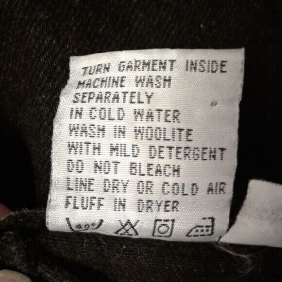 Blaze Size 11 30 Lacer Horse Riding Jeans high waist Denim Black Mom VTG 80's - Picture 13 of 13